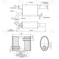 Trialli EMM0375 Mazda 6 (07-) 2.0i/2.5i основной (алюминизированная сталь) левый