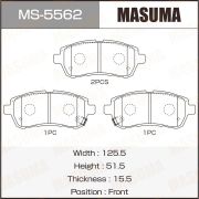 Masuma MS5562 дисковые, передний мост, двусторонне Daihatsu; Mazda; Suzuki